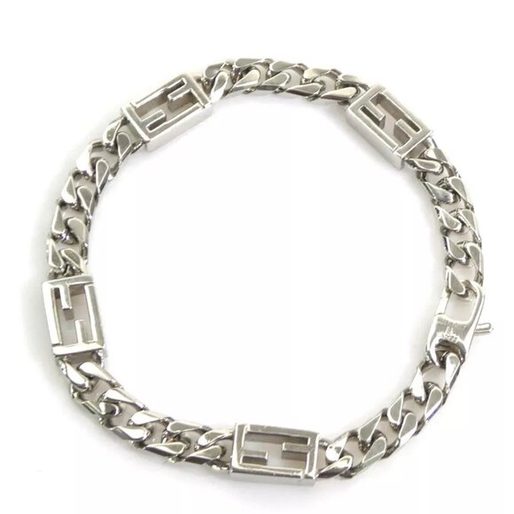 Auth FENDI Chain Bracelet Silver Metal - r10363k - Picture 4 of 9